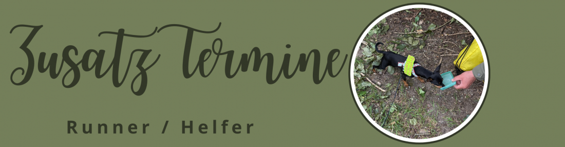Mantrailing Runner / Helfer - Zusatz Termine